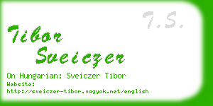 tibor sveiczer business card